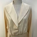 Vintage Donna Karen Silk 3pc Skirt Set Ecru Cream Ivory DKNY Office Siren White Size 10 Photo 7