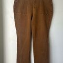 Good American  Good Boy Carpenter Split Hem Bronze Brown Boyfriend Jeans 16 Photo 2