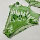 Aerie  | Green Tie-Dye Cutout One Piece Swimsuit S Photo 1