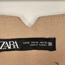 ZARA  high waisted dress pants Taupe brown color size XL Photo 5