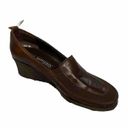 Via Spiga  Loafers Brown Leather Wedge Slip On Shoes Size 7M Photo 1