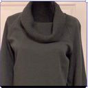 Nina Leonard Black sweater turtleneck dress. Size Large Photo 8