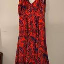 Alexis  for Target Tropical Leaf Tie Strap Asymmetrical Hem Dress Sz. XS Photo 2