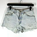 Levi's Vintage  550 Denim Shorts Cut Offs High Rise Light Wash Orange Tab 29 Photo 0