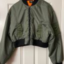 Hudson Jeans Hudson Rogue Cropped Bomber Jacket Photo 1