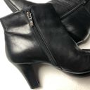 Anne Klein  Black Leather Alas Ankle Booties Photo 6