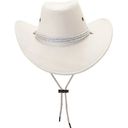 Western Cattleman Style Cowboy White Felt Hat Unisex Riding Hat Photo 1