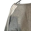 Generation Love  Gray Long Sleeve Distressed V-Neck Crop Sweatshirt Women Sz XS Photo 6