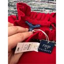 Talbots rsvp by  NWT Red Pullover Sweater Ruffle Rhinestone Keyhole Neck SZ 1XP Photo 4