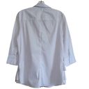 Zac and Rachel  Women's White 3/4 Sleeve Shirt Size Medium Photo 5