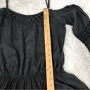 American Eagle  Outfitters Off shoulder romper eyelet charcoal womens size medium Photo 5