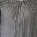 Beach Lunch Lounge Grey Off Shoulder Striped Blouse size medium Photo 7