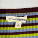 Urban Outfitters L.A. Hearts  Colorblock Striped Boxy Fit Cropped Cardigan Medium Photo 3