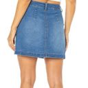 Celebrity Pink Buttoned Front Denim Skirt Photo 1