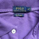 Polo  Bear Embroidered Bear Purple Casual Button Top Size Medium Photo 6