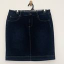 J.Jill  dark blue denim skirt size 6 Photo 0