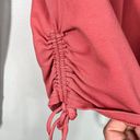 Pact Organics Salmon Pink Scrunch Side Lightweight Sweatshirt Medium Athleisure Photo 1