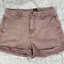 BDG  Urban Outfitters Rose Pink Acid Wash High Waisted Cuffed Shorts Size 28 Photo 0