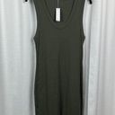 James Perse Standard  Artillery Green Ribbed Knit Tank Dress Sz.3(L) NWT Photo 2