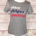 Grayson Threads  Grey Stars Stripes Cocktails T-shirt Size XS Photo 0