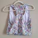 Evolution and creation  Large Floral White Sports Bra NWOT Photo 2