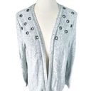 Torrid  Gray Grommet Detail Open Front Cardigan - Size 00 Photo 2