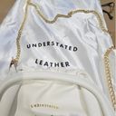 Understated Leather  Leather White Crossbody Bag Photo 6