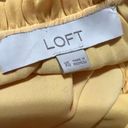 The Loft  Yellow Tied V-Neck with Ruffled Detail Top  Photo 7