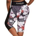 Bebe  Sport Floral Mesh Capri Yoga Workout Leggings Womens 3X Photo 6