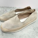 Donald Pliner  Slip On Shoes Womens Size 6.5 Tan Suede Espadrille Flats Photo 1