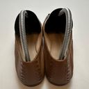 Tory Burch Allie Ballet Flats Elasticized Slip On Travel Brown Leather Womens 8M Photo 4