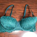 Savage X Fenty Dark Green Lace Bra Photo 1