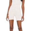 We Wore What NEW  Women's Size Small Off White Ribbed Bodysuit Photo 0