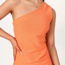 Petal and Pup  Nadene Orange One Shoulder Midi Dress 4 Photo 5