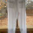 Krass&co G.H. Bass &  Women's 100% Linen White Ankle Pants Size 14. NWOT Photo 1