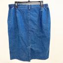 Cabin creek  y2k 90s Midi Button Front Denim Jean Skirt Photo 4