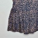 Newport News Vintage Sun Streak by  Leopard Print Swim Dress Skirted Swimsuit Photo 2