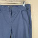 Lafayette 148  Womens Capri Trouser Size 10 Navy Blue Cropped Stretch Mid Rise Photo 2