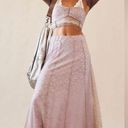 Free People Shape of You Lilac Purple Lace Strapless Top Skirt Set NWOT Photo 3