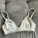 SKIMS  Cotton Logo Mini Triangle Bralette NWT XS HEATHER GREY Photo 0