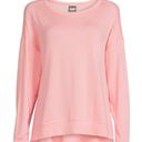 Avia Pink Mesh Back Side Slit Long Sleeve Shirt Photo 0