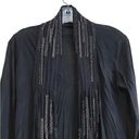 Vintage Havana  Black Cardigan with Fringe Sz Small Photo 2