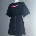 Nike Vintage Short Sleeve Black Mini Lounge Dress Jumper Womens XL - 1X Photo 3