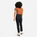 Everlane  24 The Curvy Cheeky Jean Black Crop High Rise Straight Leg Washed Black Photo 1