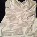 David's Bridal David’s Bridal Silver Satin sheen strapless/halter Photo 3