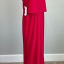 Laundry by Shelli Segal  Women's Formal Dress Size 12 Red Beaded Strap Long Gown Photo 3