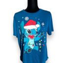 Disney  Lilo & Stitch Womens Pajama Top & Sweatpants Christmas Winter XXL XS Photo 1