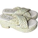 Natural Reflections Beach By Matisse  Woven Raffia Sandals Size 9 Photo 0