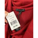 Mulberry Gibsonlook Convertible Neckline Cozy Fleece Sweater  Wine Medium NEW Photo 3