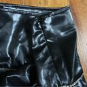 Princess Polly  Black Faux Leather Rhinestone Pleated Skirt Size 10 Photo 5